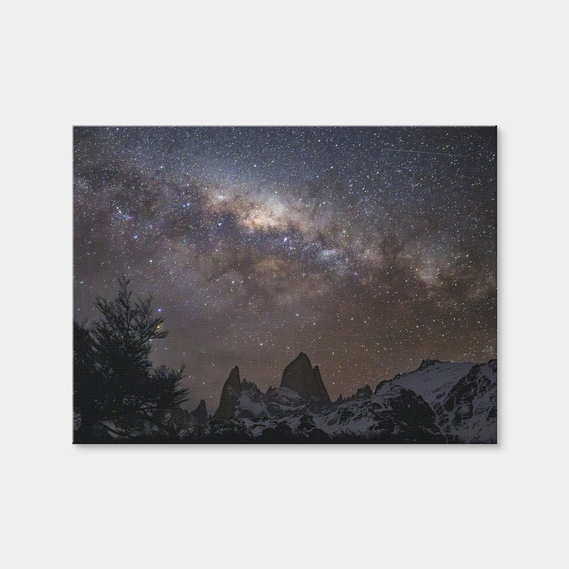 AUTO-MOCKUP WHITE | Fitz Roy under the Milky Way | 1 Piece | Gallery Wrap Canvas | group=4x3
