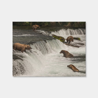 AUTO-MOCKUP WHITE | Five Bears Salmon Fishing | 1 Piece | Gallery Wrap Canvas | group=4x3