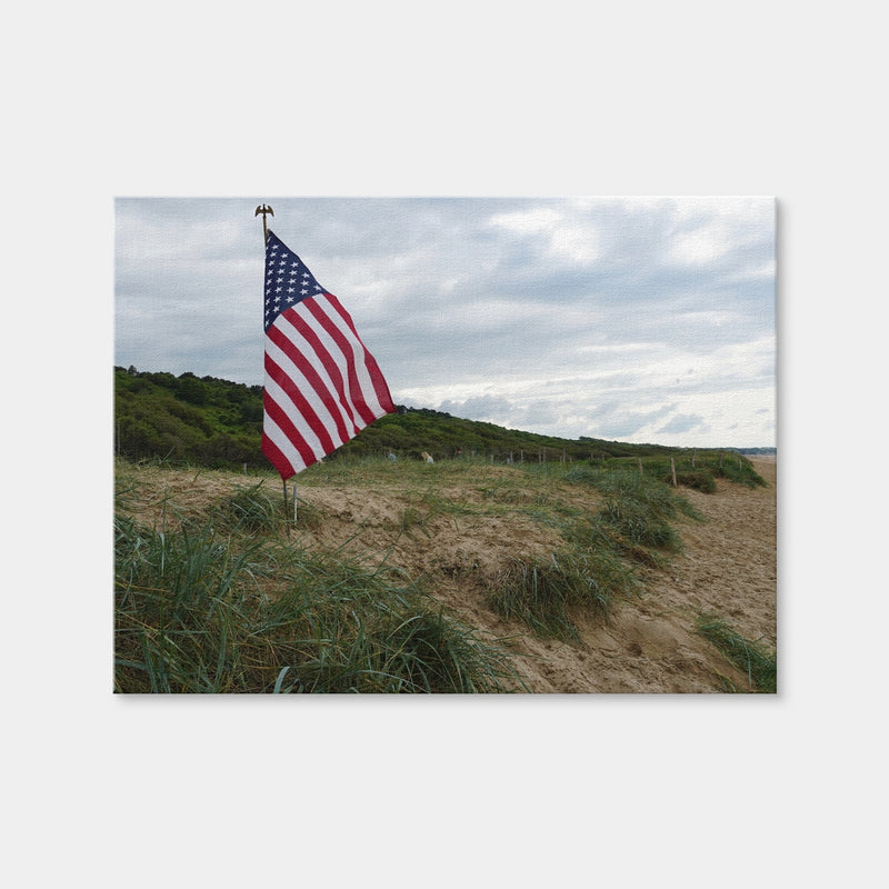 AUTO-MOCKUP WHITE | Flag On Omaha Beach | 1 Piece | Gallery Wrap Canvas | group=4x3