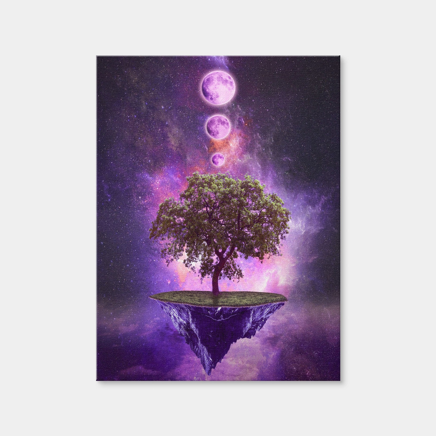 AUTO-MOCKUP WHITE | Floating Island In Space | 1 Piece | Gallery Wrap Canvas | group=3x4