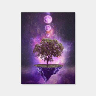AUTO-MOCKUP WHITE | Floating Island In Space | 1 Piece | Gallery Wrap Canvas | group=3x4