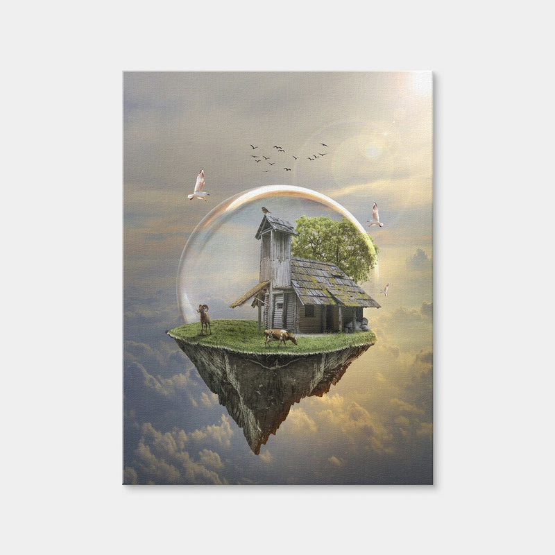 AUTO-MOCKUP WHITE | Floating Island | 1 Piece | Gallery Wrap Canvas | group=3x4