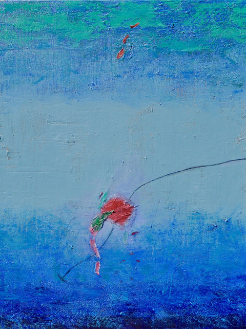 Floating in Blue Wall Art