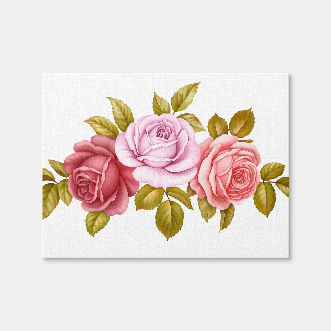 AUTO-MOCKUP WHITE | Floral Bouquet | 1 Piece | Gallery Wrap Canvas | group=4x3
