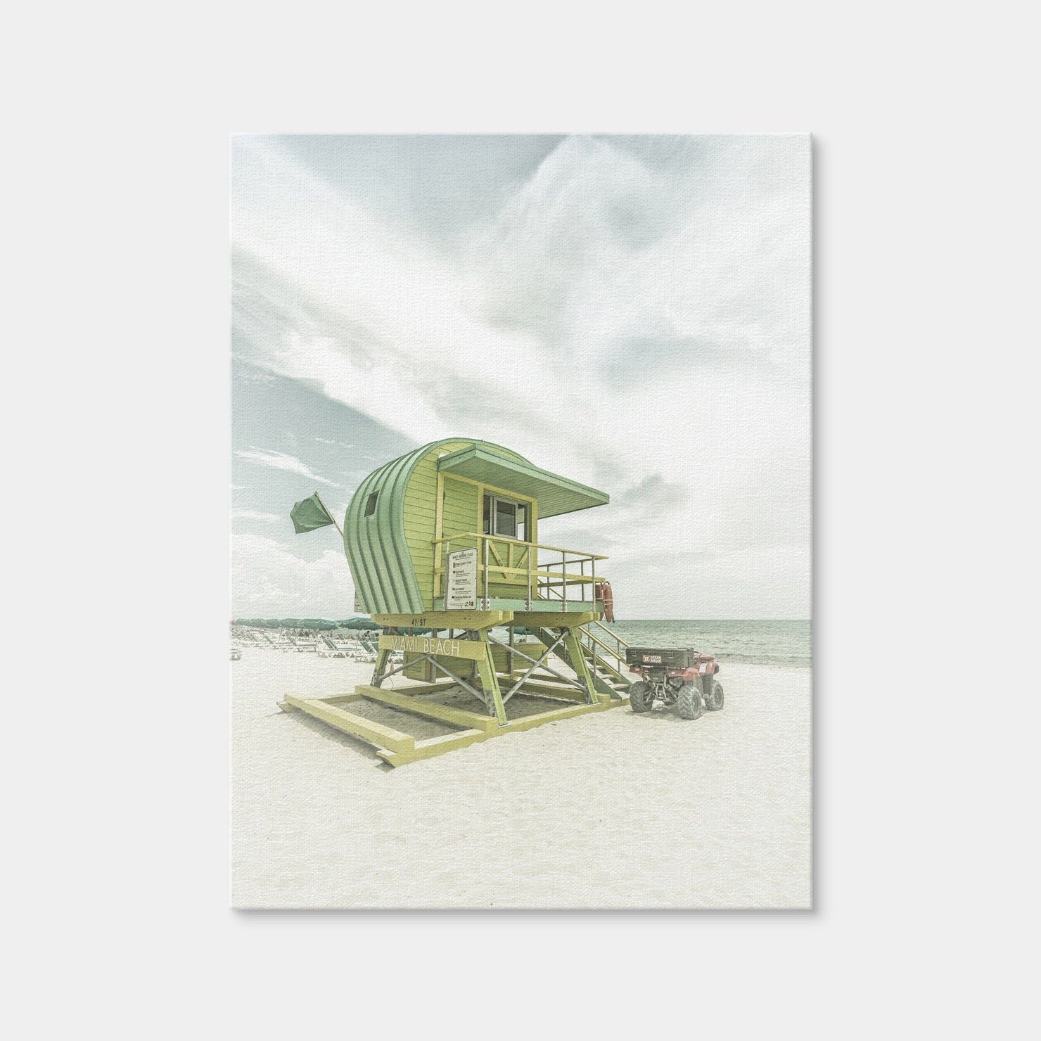 AUTO-MOCKUP WHITE | Florida Flair At Miami Beach | 1 Piece | Gallery Wrap Canvas | group=3x4