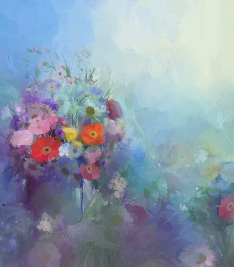 Flower oil painting Wall Art