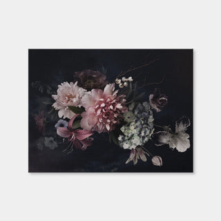 AUTO-MOCKUP WHITE | Flowers on Black | 1 Piece | Gallery Wrap Canvas | group=4x3