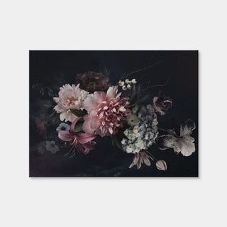 AUTO-MOCKUP WHITE | Flowers on Black | 1 Piece | Gallery Wrap Canvas | group=4x3
