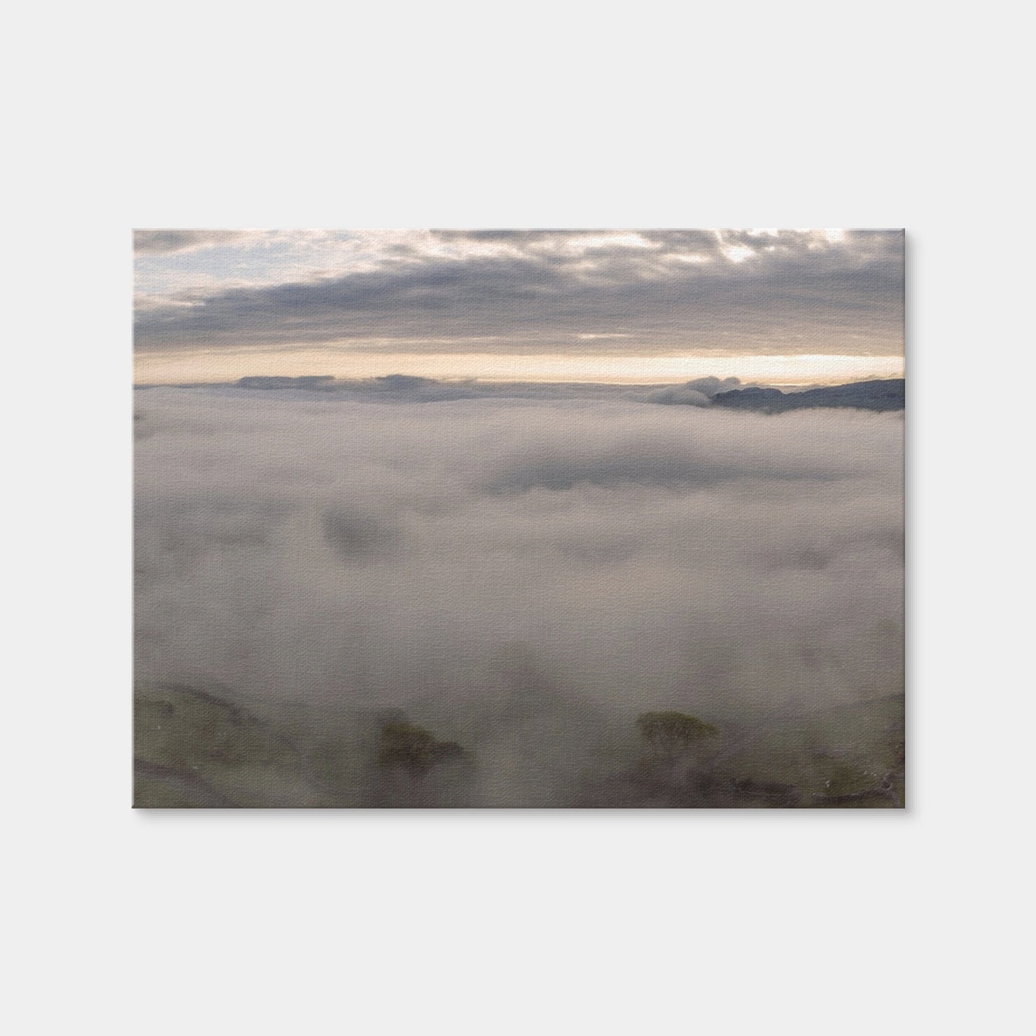 AUTO-MOCKUP WHITE | Foggy Snowdonia | 1 Piece | Gallery Wrap Canvas | group=4x3