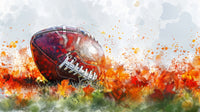 Football Abstract Wall Art