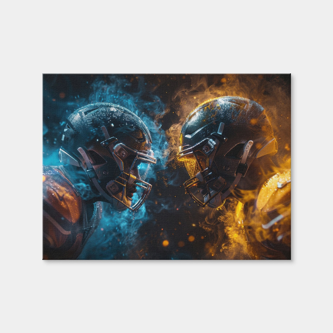 AUTO-MOCKUP WHITE | Football Players Head to Head | 1 Piece | Gallery Wrap Canvas | group=4x3