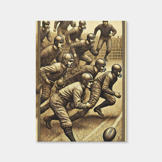 AUTO-MOCKUP WHITE | Football Scene 19th Century | 1 Piece | Gallery Wrap Canvas | group=3x4