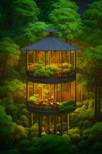 Forest Balcony Wall Art