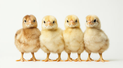 Four Baby Chickens Wall Art