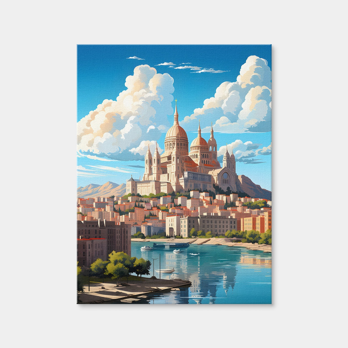 AUTO-MOCKUP WHITE | France - Marseille | 1 Piece | Gallery Wrap Canvas | group=3x4