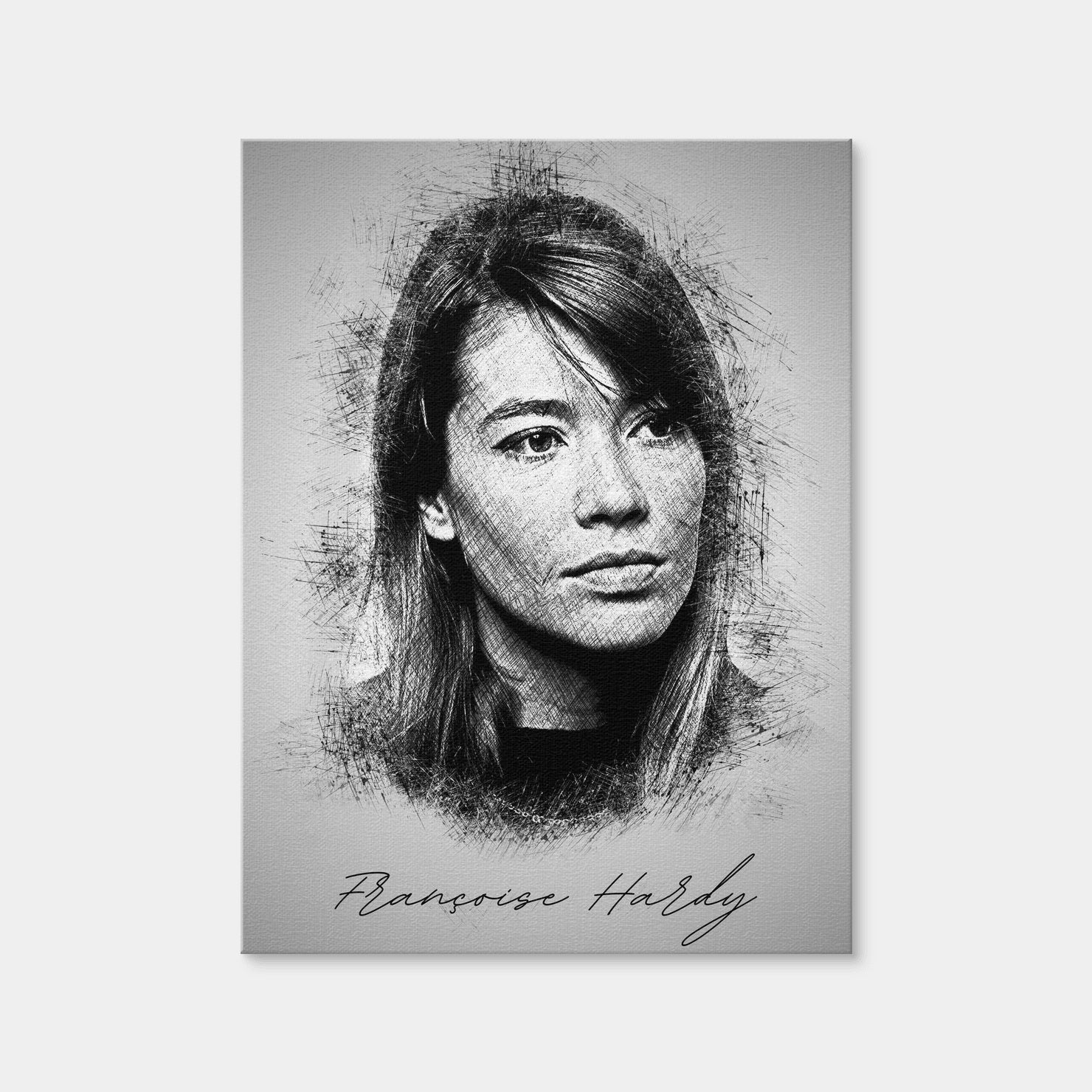 AUTO-MOCKUP WHITE | Francoise Hardy | 1 Piece | Gallery Wrap Canvas | group=3x4