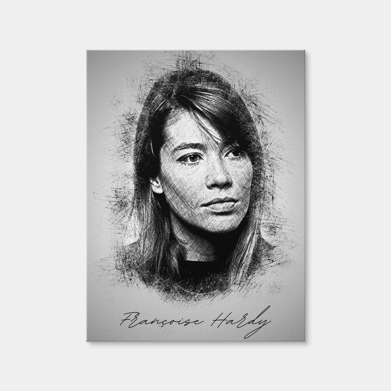 AUTO-MOCKUP WHITE | Francoise Hardy | 1 Piece | Gallery Wrap Canvas | group=3x4