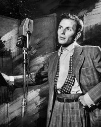 Frank in the Studio Grayscale Wall Art