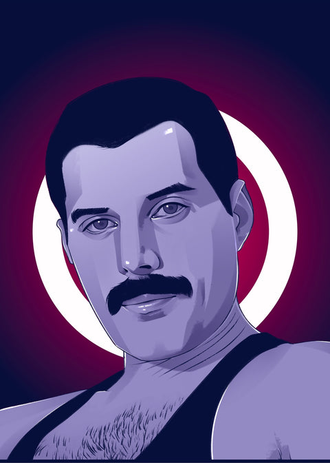 Freddie Mercury Wall Art