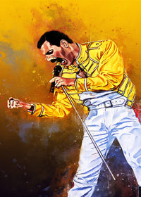 Freddie Mercury Painting Wall Art