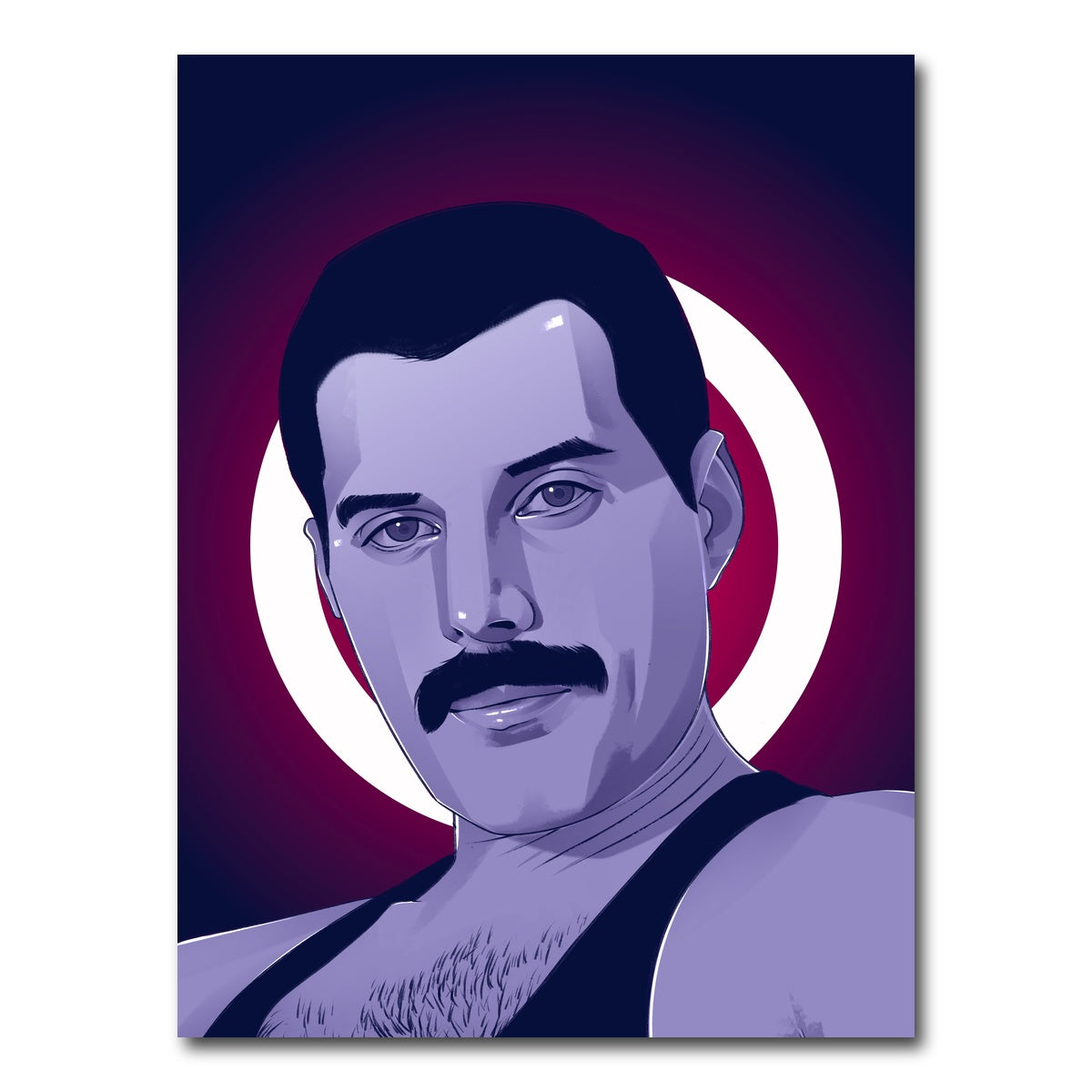 AUTO-MOCKUP WHITE | Freddie Mercury | 1 Piece | Gallery Wrap Canvas | group=3x4