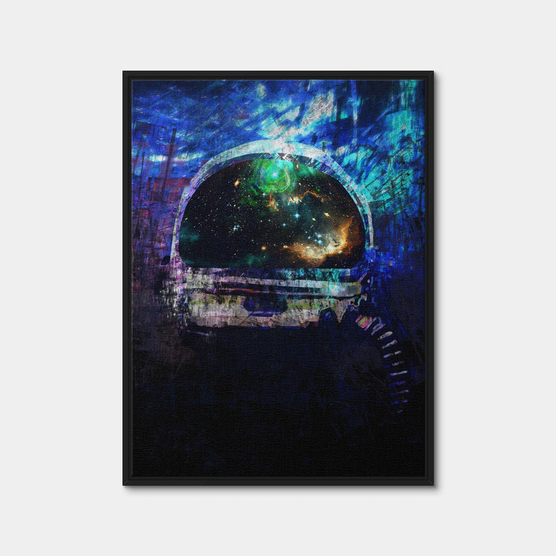 AUTO-MOCKUP WHITE | Galaxy Glow 1 | 1 Piece | Black Framed Canvas | group=3x4
