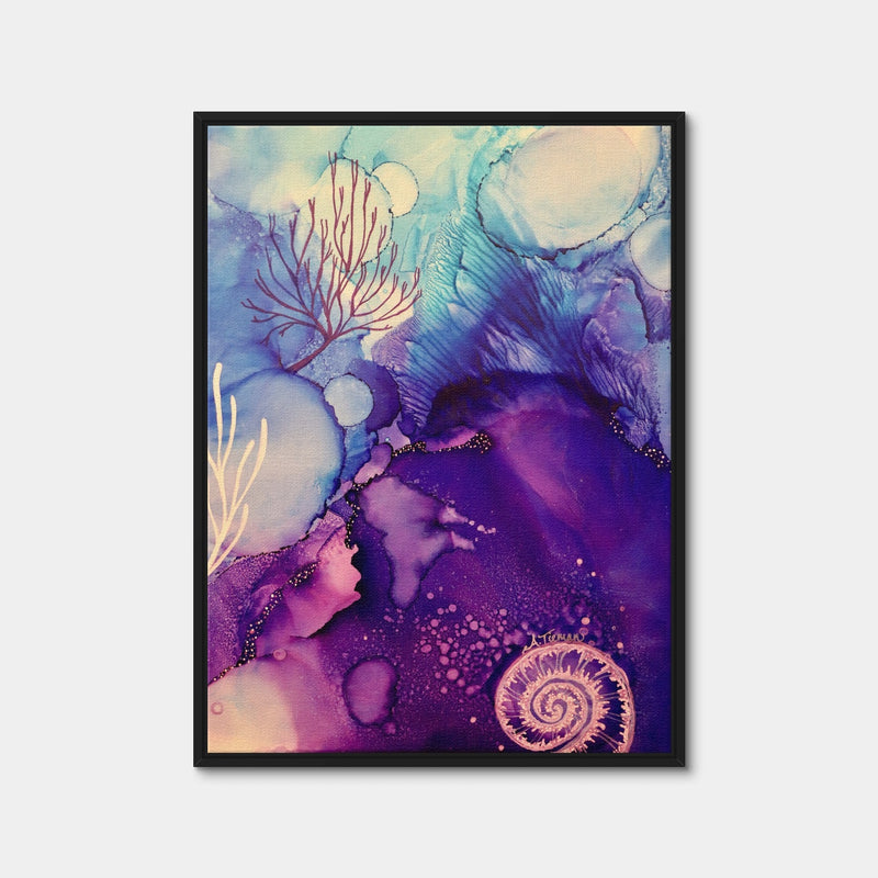 AUTO-MOCKUP WHITE | Galaxy Reef | 1 Piece | Black Framed Canvas | group=3x4