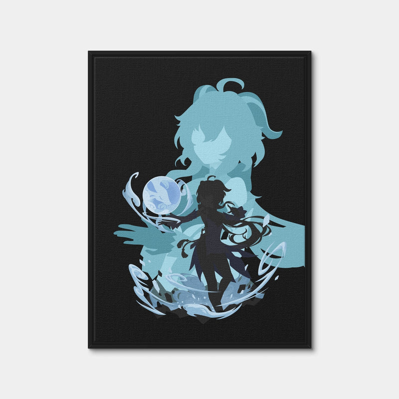 AUTO-MOCKUP WHITE | Ganyu | 1 Piece | Black Framed Canvas | group=3x4