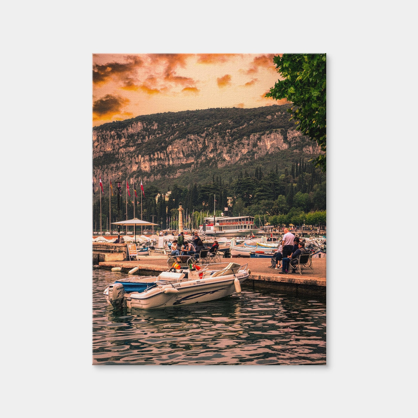 AUTO-MOCKUP WHITE | Garda at Sunset | 1 Piece | Gallery Wrap Canvas | group=3x4