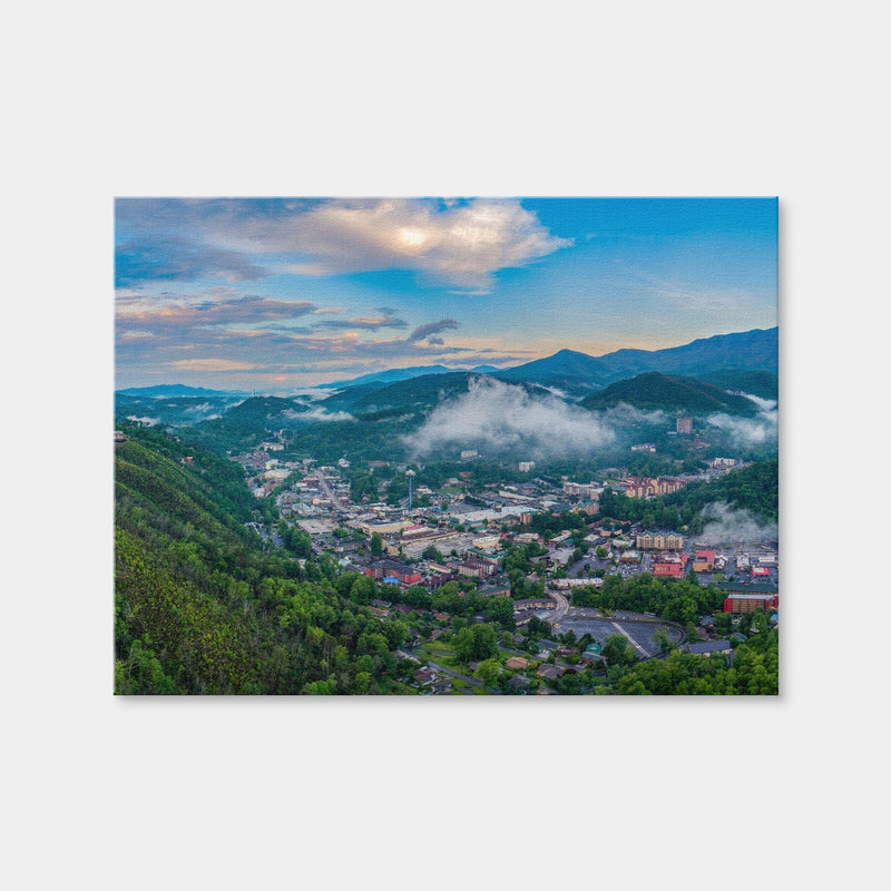 AUTO-MOCKUP WHITE | Gatlinburg Aerial | 1 Piece | Gallery Wrap Canvas | group=4x3