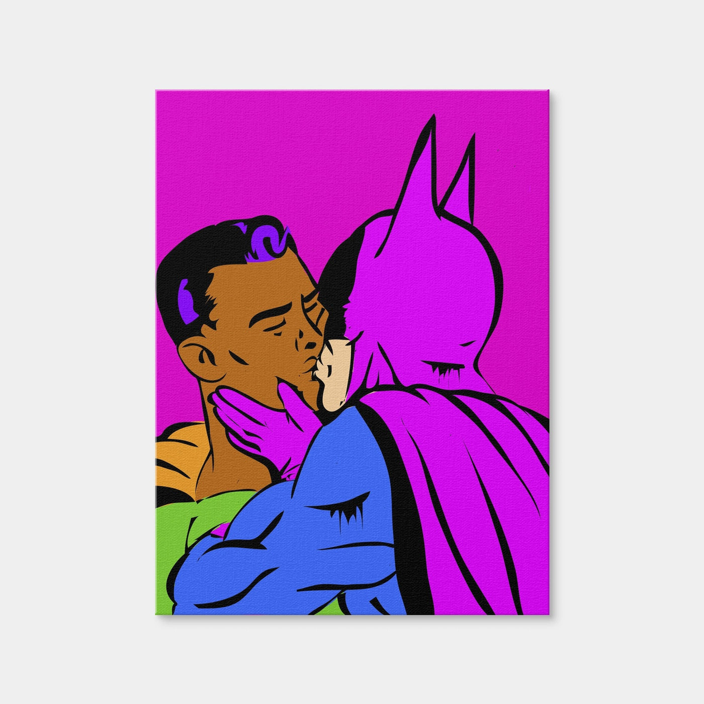 AUTO-MOCKUP WHITE | Gay Batman Superman | 1 Piece | Gallery Wrap Canvas | group=3x4