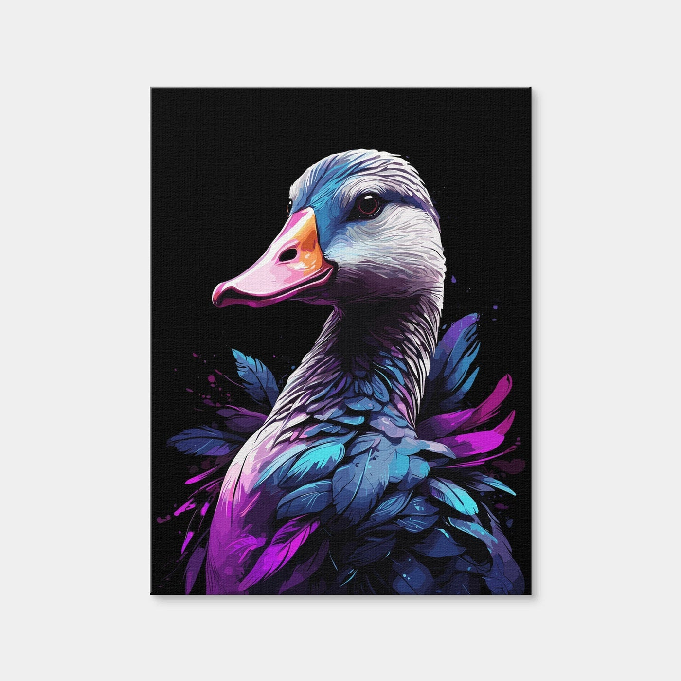 AUTO-MOCKUP WHITE | Geese Animal Colorful | 1 Piece | Gallery Wrap Canvas | group=3x4