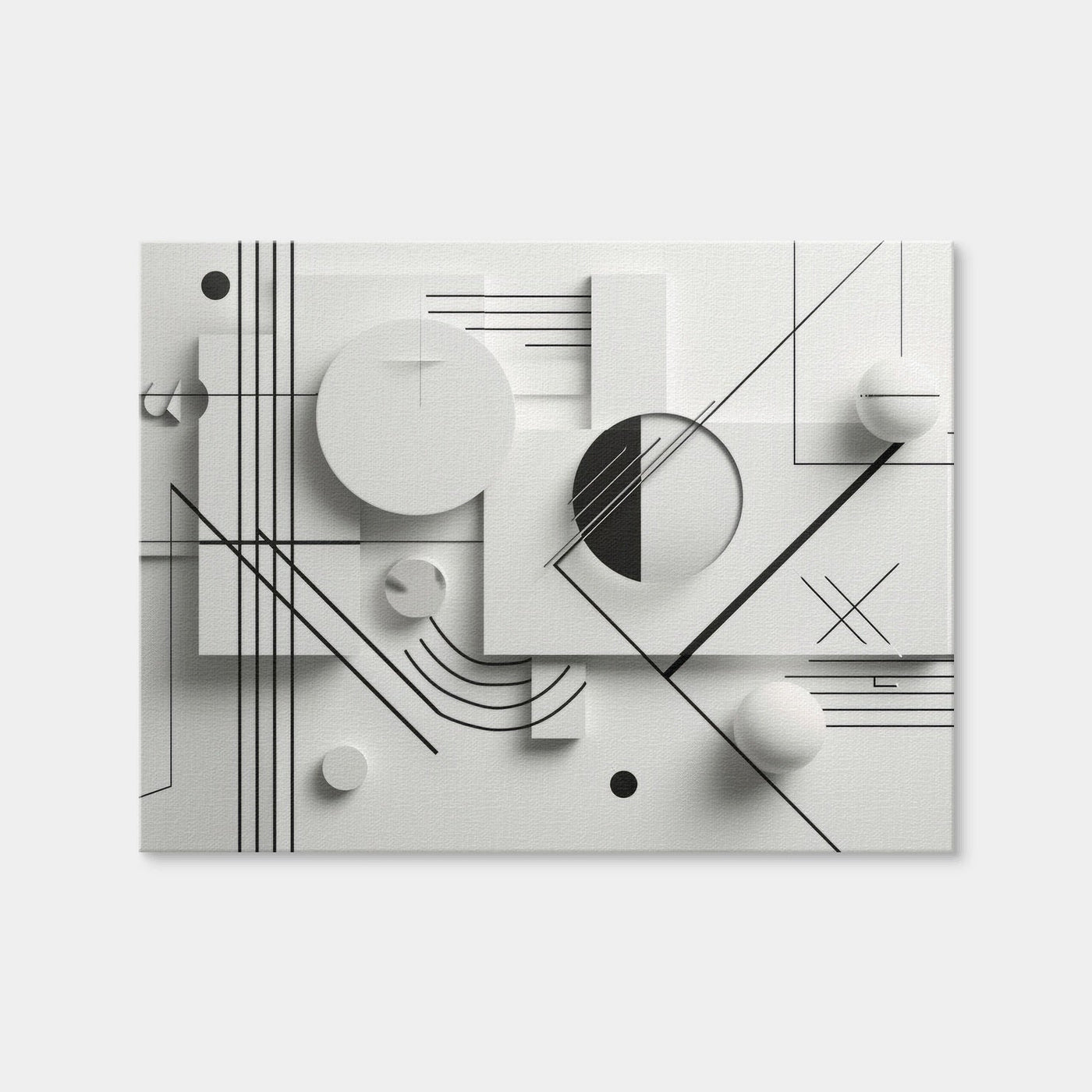 AUTO-MOCKUP WHITE | Geometric Lines | 1 Piece | Gallery Wrap Canvas | group=4x3