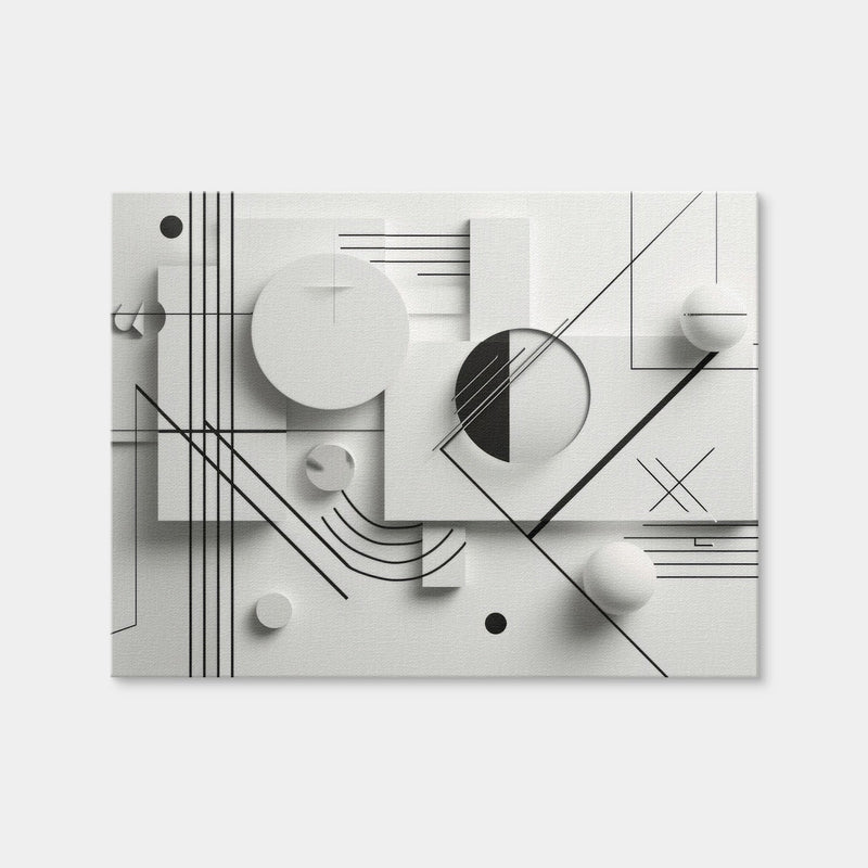 AUTO-MOCKUP WHITE | Geometric Lines | 1 Piece | Gallery Wrap Canvas | group=4x3