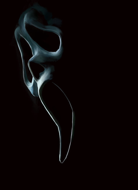 Ghost face out of the shadows Wall Art