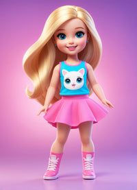 Girl Doll Wall Art