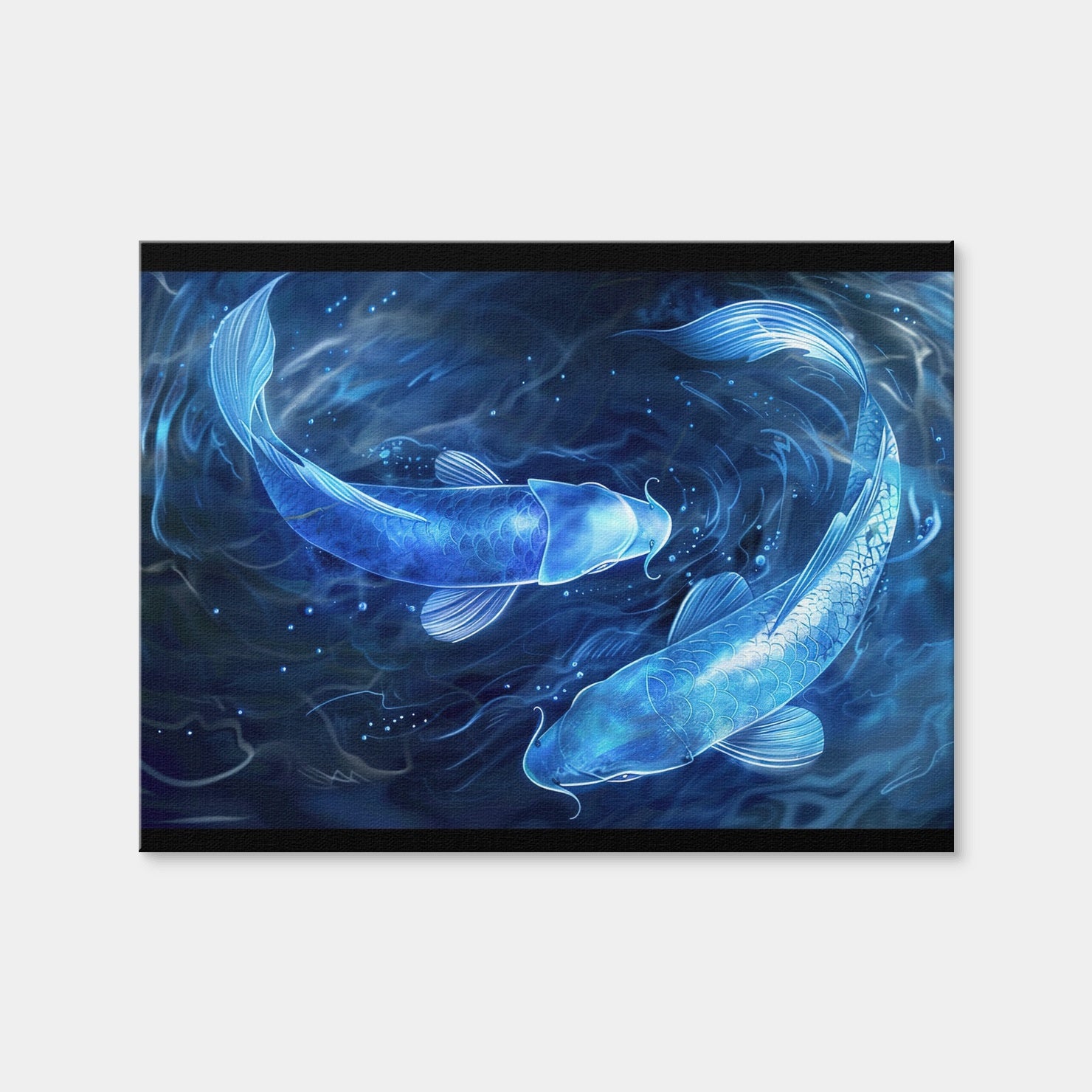 AUTO-MOCKUP WHITE | Glowing Koi Fish | 1 Piece | Gallery Wrap Canvas | group=4x3
