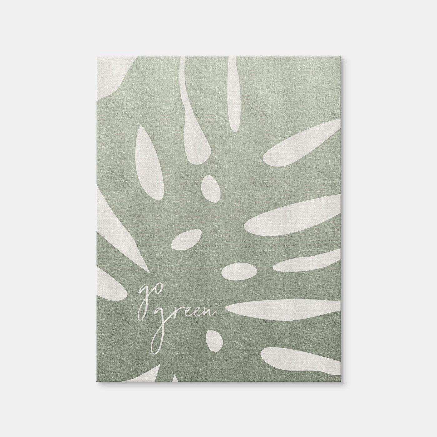 AUTO-MOCKUP WHITE | Go Green | 1 Piece | Gallery Wrap Canvas | group=3x4