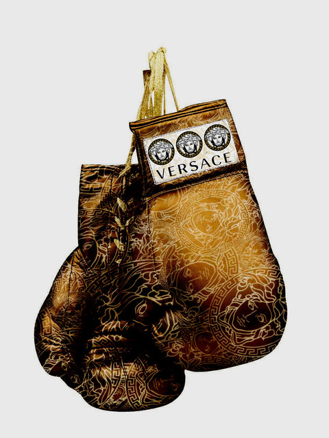 Gold Versace Gloves Wall Art