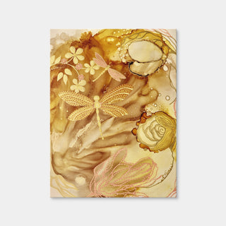 AUTO-MOCKUP WHITE | Golden Dragonflies | 1 Piece | Gallery Wrap Canvas | group=3x4