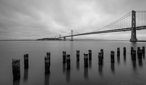 Golden Gate Black & White Wall Art
