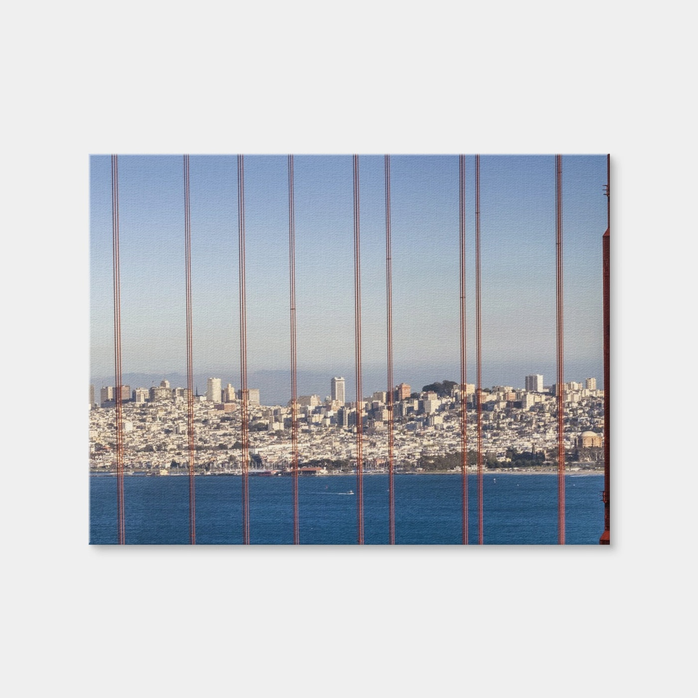 AUTO-MOCKUP WHITE | Golden Gate Bridge Panoramic | 1 Piece | Gallery Wrap Canvas | group=4x3