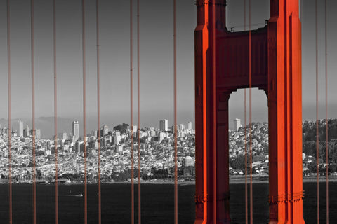 Golden Gate Bridge in Detail Wall Art