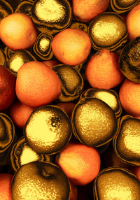 Golden Orange Wall Art