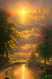 Golden Sunrise Wall Art