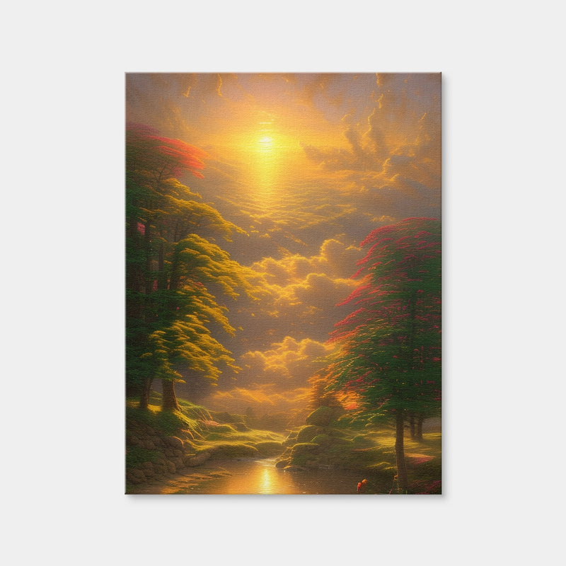 AUTO-MOCKUP WHITE | Golden Sunrise | 1 Piece | Gallery Wrap Canvas | group=3x4