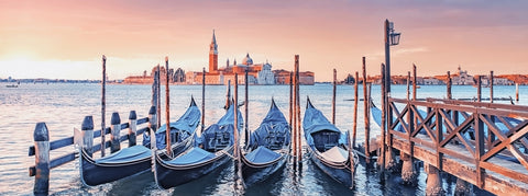 Gondolas In The Morning Wall Art