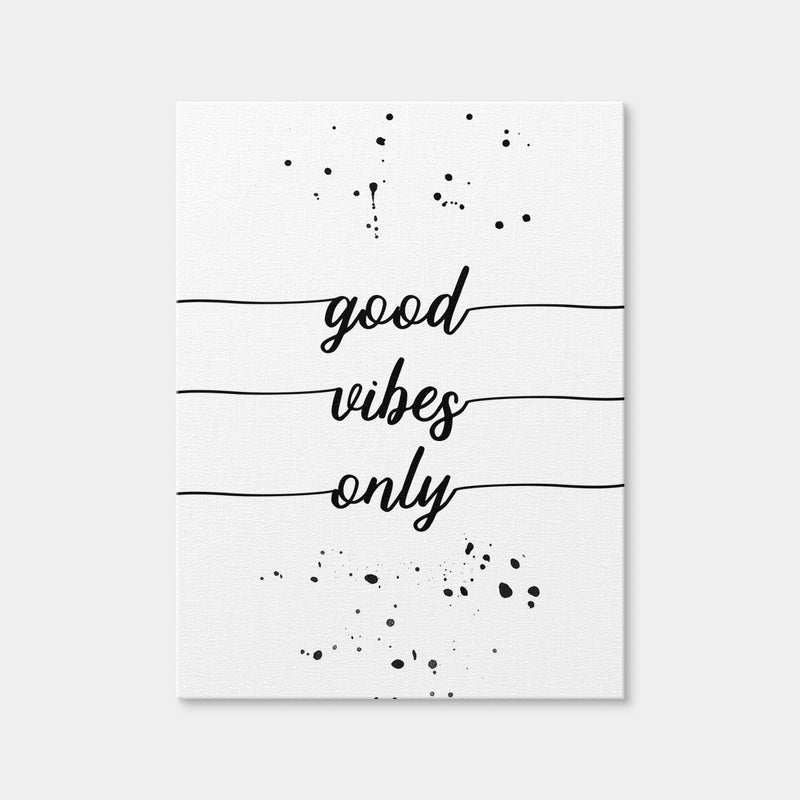 AUTO-MOCKUP WHITE | Good Vibes Only | 1 Piece | Gallery Wrap Canvas | group=3x4
