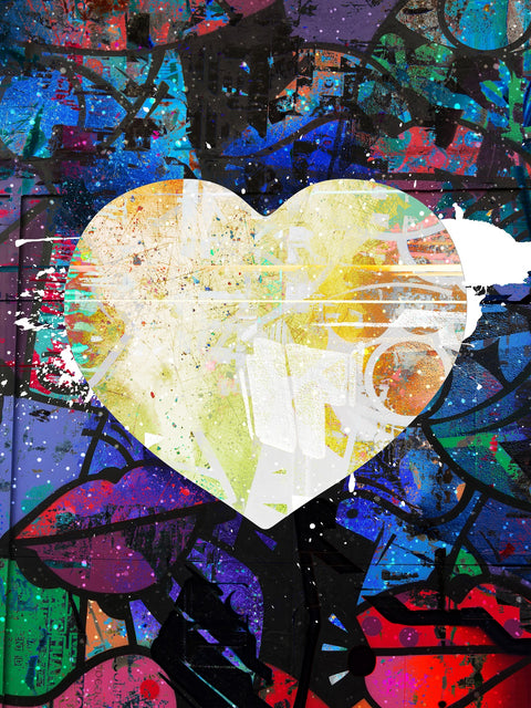 Grafitti Heart Wall Art