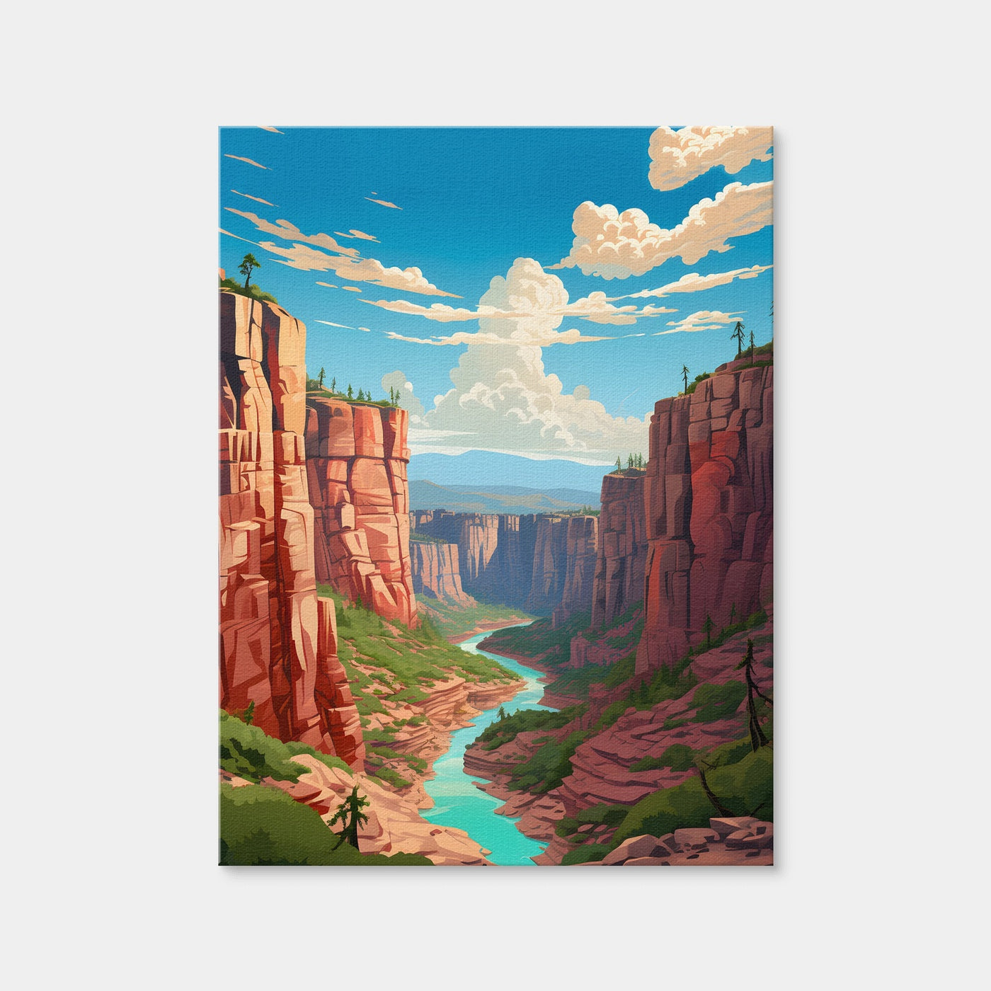 AUTO-MOCKUP WHITE | Grand Canyon - Arizona | 1 Piece | Gallery Wrap Canvas | group=3x4